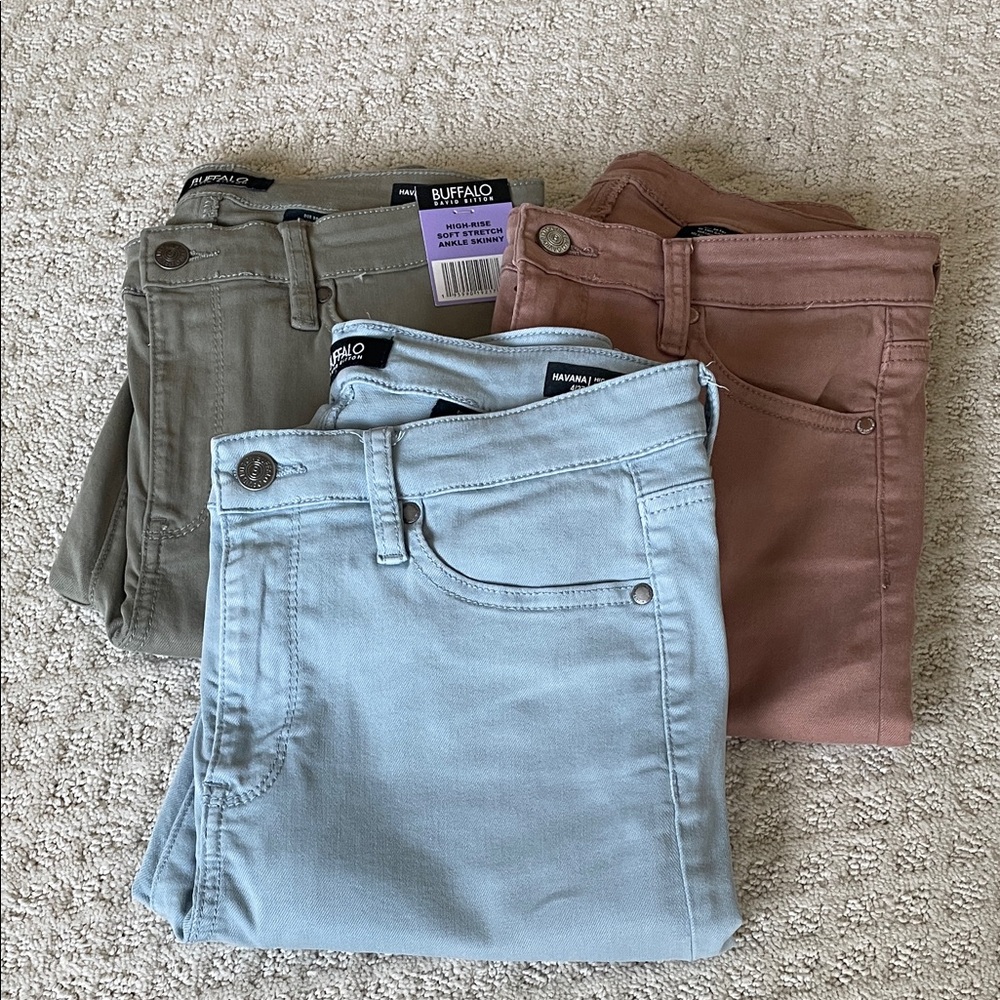 Buffalo David Bitton Women's High-Rise Skinny Jeans-3 Pairs!